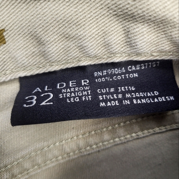 Billabong Alder Mens Light Brown Jeans W32 L32 Narrow Straight Leg Fit B16 - Picture 5 of 11